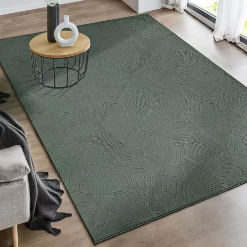 Modern szőnyeg Rio 3D Garden (Forest Green) 200x280cm Zöld