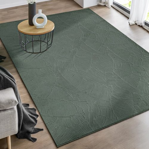 Modern szőnyeg Rio 3D Garden (Forest Green) 80x150cm Zöld