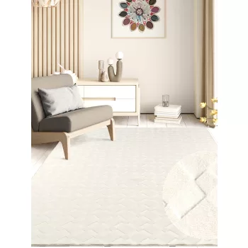 Modern szőnyeg Rio 3D Join (Cream)