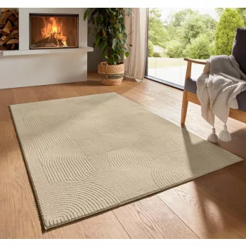 Modern szőnyeg Rio 3D Joy (Beige) 