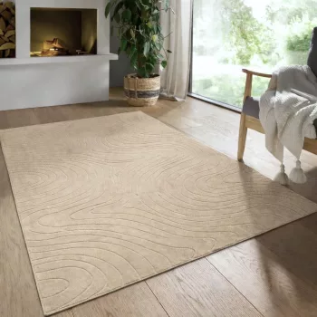 Modern szőnyeg Rio 3D Lorey (Beige) 150x220cm Bézs