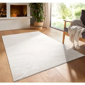 Modern szőnyeg Rio 3D Lorey (Cream) 200x280cm Krém