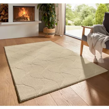 Modern szőnyeg Rio 3D Orla (Beige) 