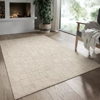 Modern szőnyeg Rio 3D Random (Beige) 200x280cm Bézs