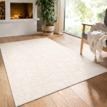 Modern szőnyeg Rio 3D Random (Cream) 150x220cm Krém