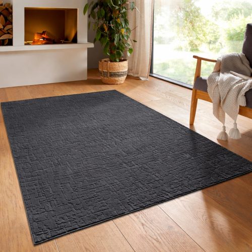 Modern szőnyeg Rio 3D Zoe (Antracit) 120x170cm Sötét Szürke