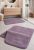 Fürdőszoba szőnyeg 2 részes Palm plüss  50x80cm Lila