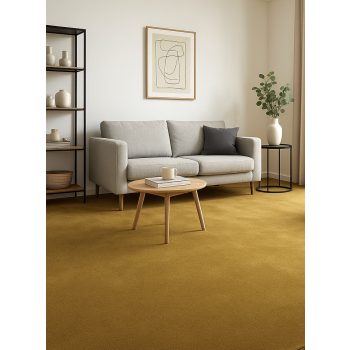   Padlószőnyeg Royal Touch Prémium 400cm széles tekercs Mustár (24)