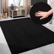 Modern szőnyeg Palm Plüss (Black)
