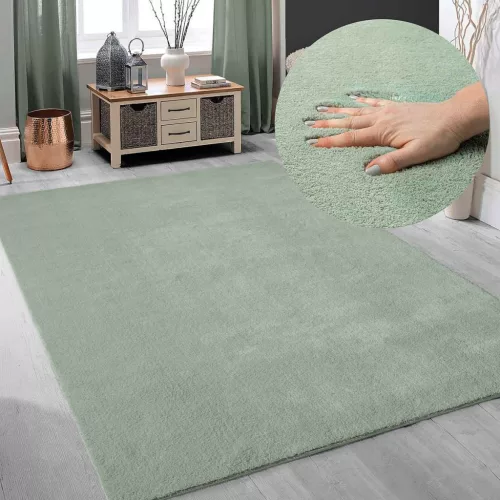 Modern szőnyeg Palm Plüss (Green)
