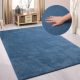 Modern szőnyeg Palm Plüss (Blue) 240x330cm Azur Kék