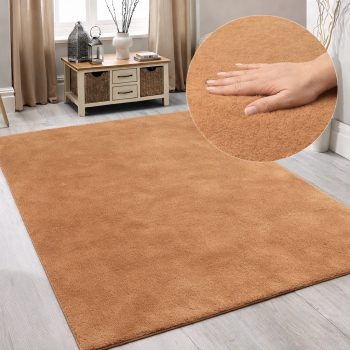 Modern szőnyeg Palm Plüss (Light Mustar)