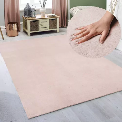 Modern szőnyeg Palm Plüss (Pink)
