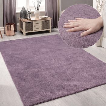 Modern szőnyeg Palm Plüss (Purple)