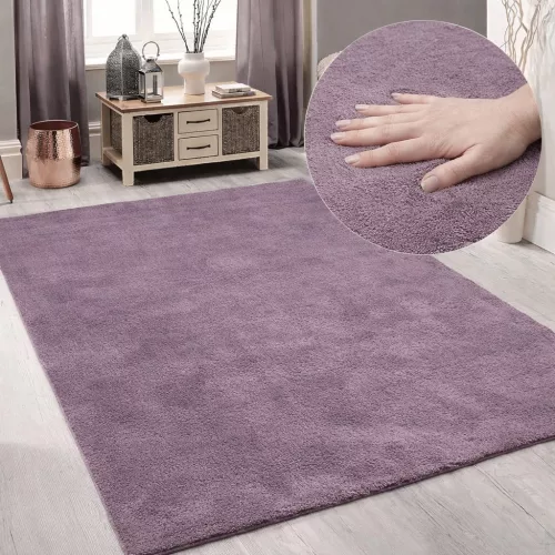 Modern szőnyeg Palm Plüss (Purple)