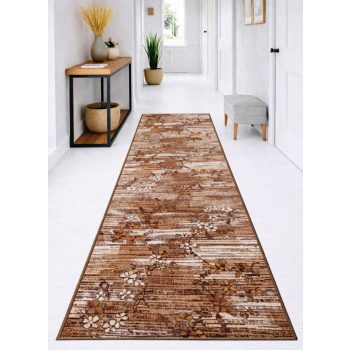 Futószőnyeg Sakura Csíkos Cseresznyefa minta Barna 