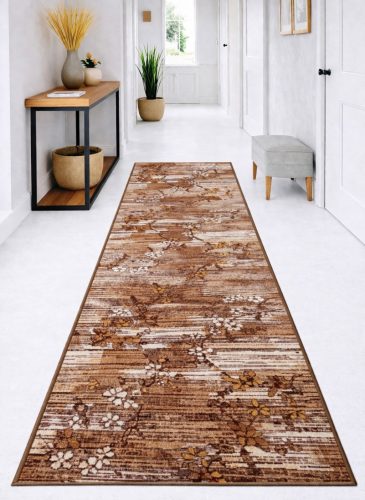 Futószőnyeg Sakura Csíkos Cseresznyefa minta Barna 