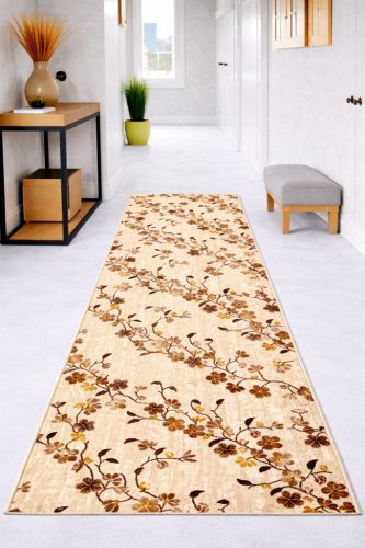 Futószőnyeg Sakura Cseresznyefa minta Krém 