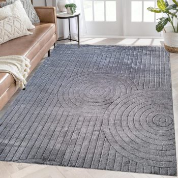   Modern szőnyeg Palermo 3664 (D.Grey ) 160x220cm Sötét Szürke