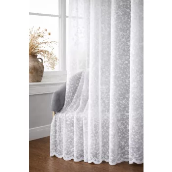 Kész függöny Scarlett fehér Fröcskölt új