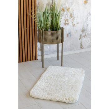  Fürdőszoba szőnyeg Lux Plüss 1 részes Fehér 50x80cm