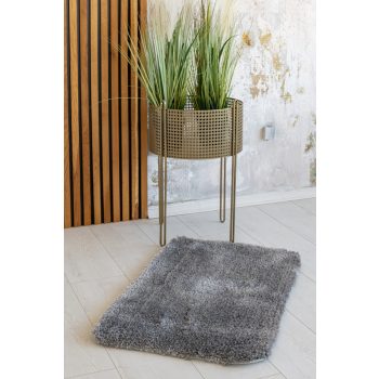  Fürdőszoba szőnyeg Lux Plüss 1 részes Szürke 50x80cm
