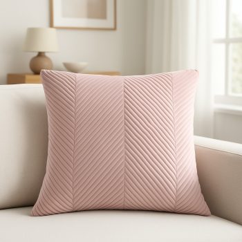 Soft Blush Pink modern  párnahuzat 45x45cm