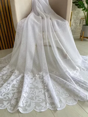 Kész függöny Sophia Inda white  Fehér 300x180cm