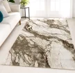 Modern nappali szőnyeg Monaco Lux 4759 krém arany márvány mintával modern nappaliban, rövid szálú prémium szőnyeg – Szőnyegház