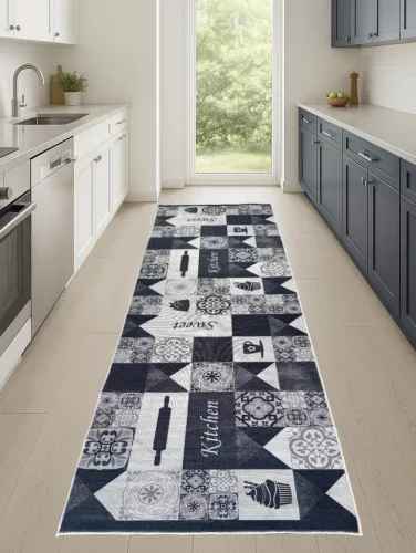 Konyhai szőnyeg Gordon 60x180cm Sweet Kitchen Black