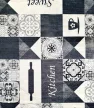 Konyhai szőnyeg Gordon 60x180cm Sweet Kitchen Black