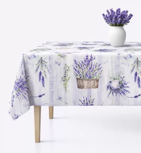 Asztalterítő Teflonbevonatú  Levendulás Lila 100x140cm