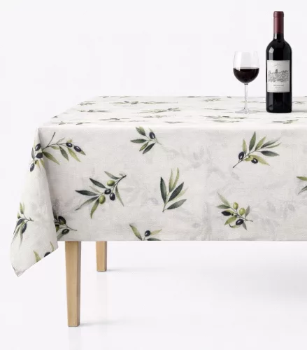 Asztalterítő Teflonbevonatú  Olivás Zöld 100x140cm