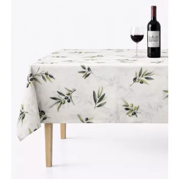 Asztalterítő Teflonbevonatú  Olivás Zöld 200x140cm
