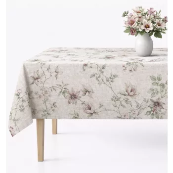 Asztalterítő Teflonbevonatú  Pasztel Virágos 100x140cm