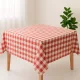 Teflonbevonatú asztalterítő vászon 140cm széles Piros Kockás Méterben