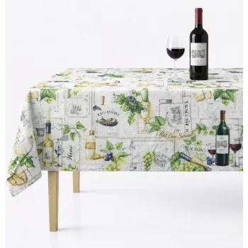 Asztalterítő Teflonbevonatú Szőllős Boros 200x140cm