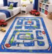 Gyerek szőnyeg Thomas Kék Piros Autós 120x180cm