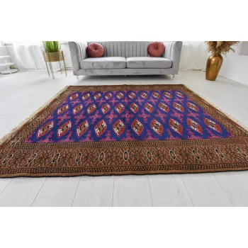 Kézi csomózású perzsa szőnyeg Turkmen Buhara 203x139cm