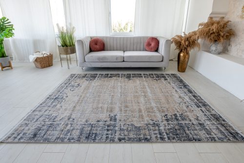 Modern szőnyeg Venita 8742 (Cream-Grey) 80x150cm Szürke