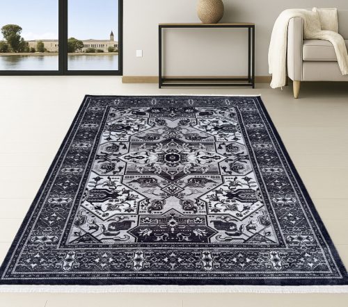 Klasszikus szőnyeg Shiraz 962 (Black) 160x220cm Fekete-Szürke