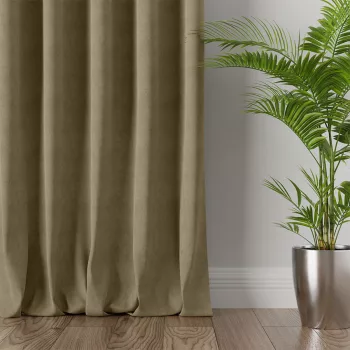   Kész sötétítő függöny új Velvet 1db 140x140cm Sötétbézs AKCIÓS