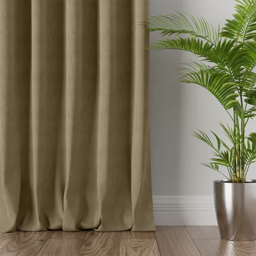Kész sötétítő függöny új Velvet 1db 140x140cm Sötétbézs AKCIÓS