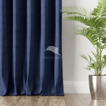   Kész sötétítő függöny új Velvet 1db 140x250cm Sötétkék AKCIÓS