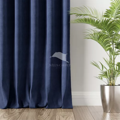 Kész sötétítő függöny új Velvet 1db 140x250cm Sötétkék AKCIÓS