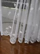 Modern faleveles fehér kész függöny jacquard voile anyagból