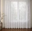 Fehér voile kész függöny nappaliba és hálószobába