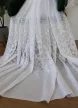 Függöny méteráru Verona fehér Márvány csillagos 180cm magas Fehér