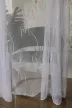 Függöny méteráru Verona fehér toll mintás 250cm magas Fehér