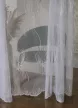 Függöny méteráru Verona fehér toll mintás 250cm magas Fehér